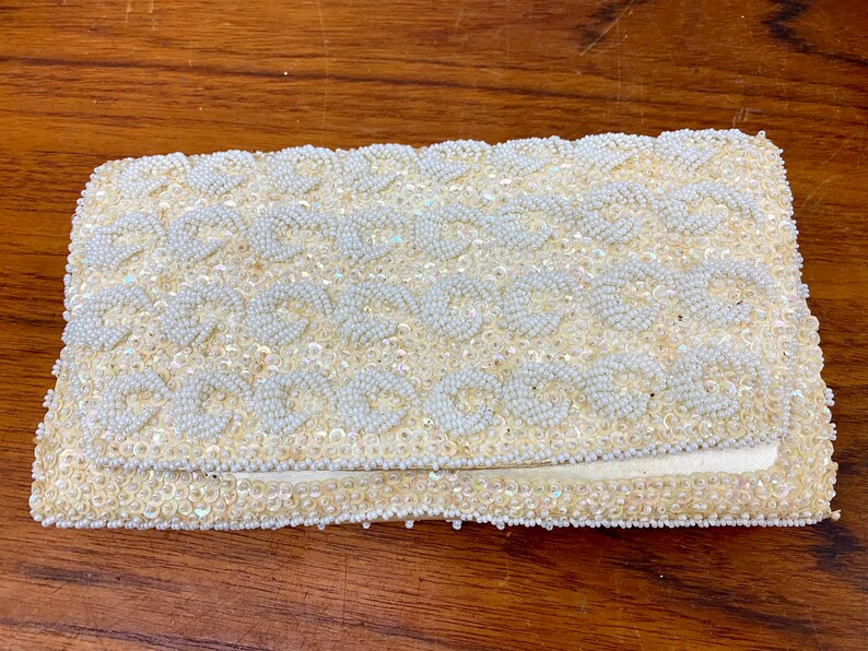 Vintage Mid Century La Regale Beaded Evening Purse Clutch image 1