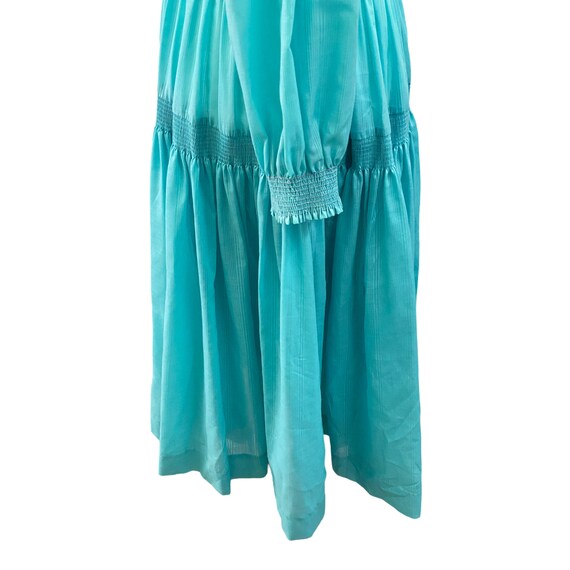 Vintage 1970's Ayres by E. Eysen Boho Chic Aqua B… - image 6