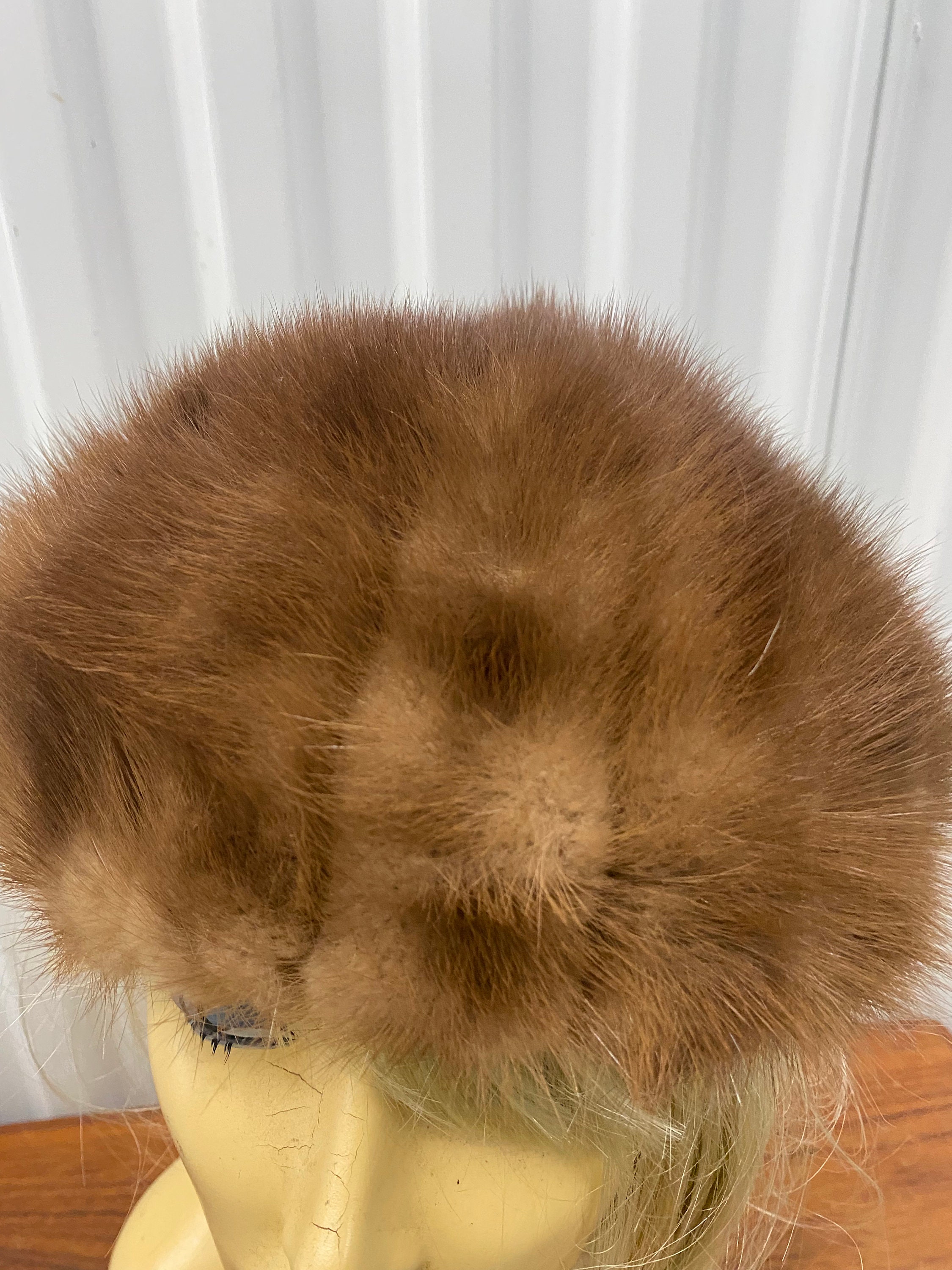 Vintage Mid Century Gwen Pennington Fur Hat 22 1/2 - Etsy 