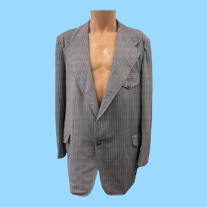 Vintage 1970s Mens Sport Coat / Jacket By Le Chevron Size 42