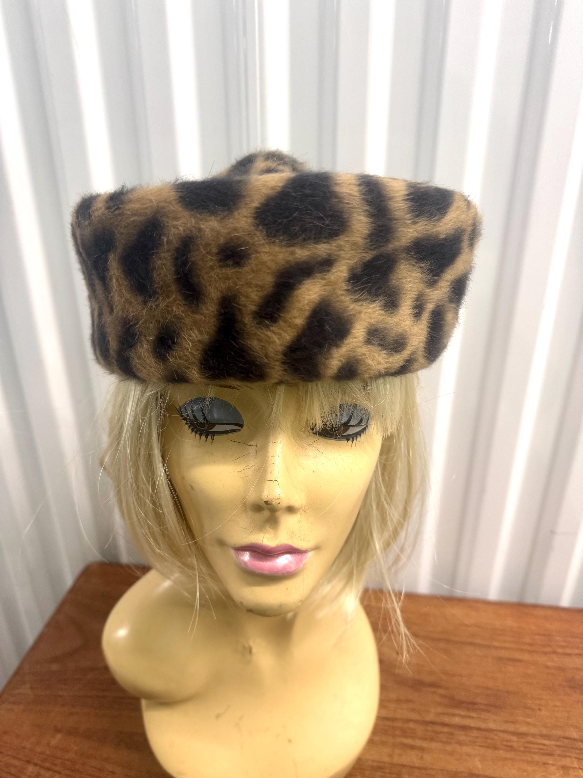 Leopard Pillbox Hat - Etsy