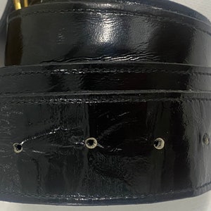 70s Vintage Gucci Gold Belt Buckle W/ Two Gucci Leather Belts Brown Black Unisex image 10