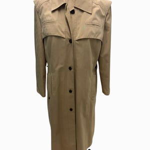 Vintage Etienne Aigner Woman's Tan Trench/ Rain  Coat Small to Medium
