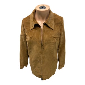 Vintage 60s Light Brown Corduroy Jacket Vintage Cordon Of Philadelphia Sm- Med