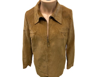 Veste vintage des années 60 en velours côtelé marron clair Cordon of Philadelphia vintage Sm- Med