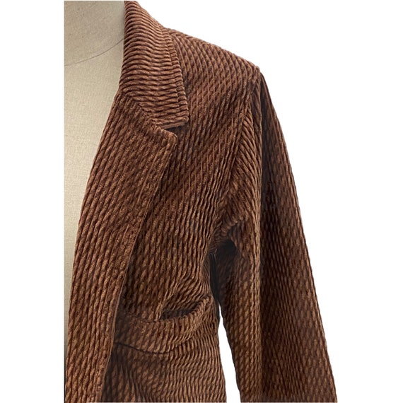 Vintage 1970's Brown Corduroy Suit - Skirt Jacket… - image 4