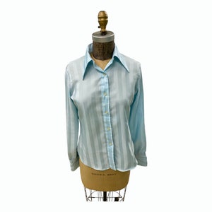 Vintage Pucci ( Not Emilio) Blue Blouse Size 11/ 12