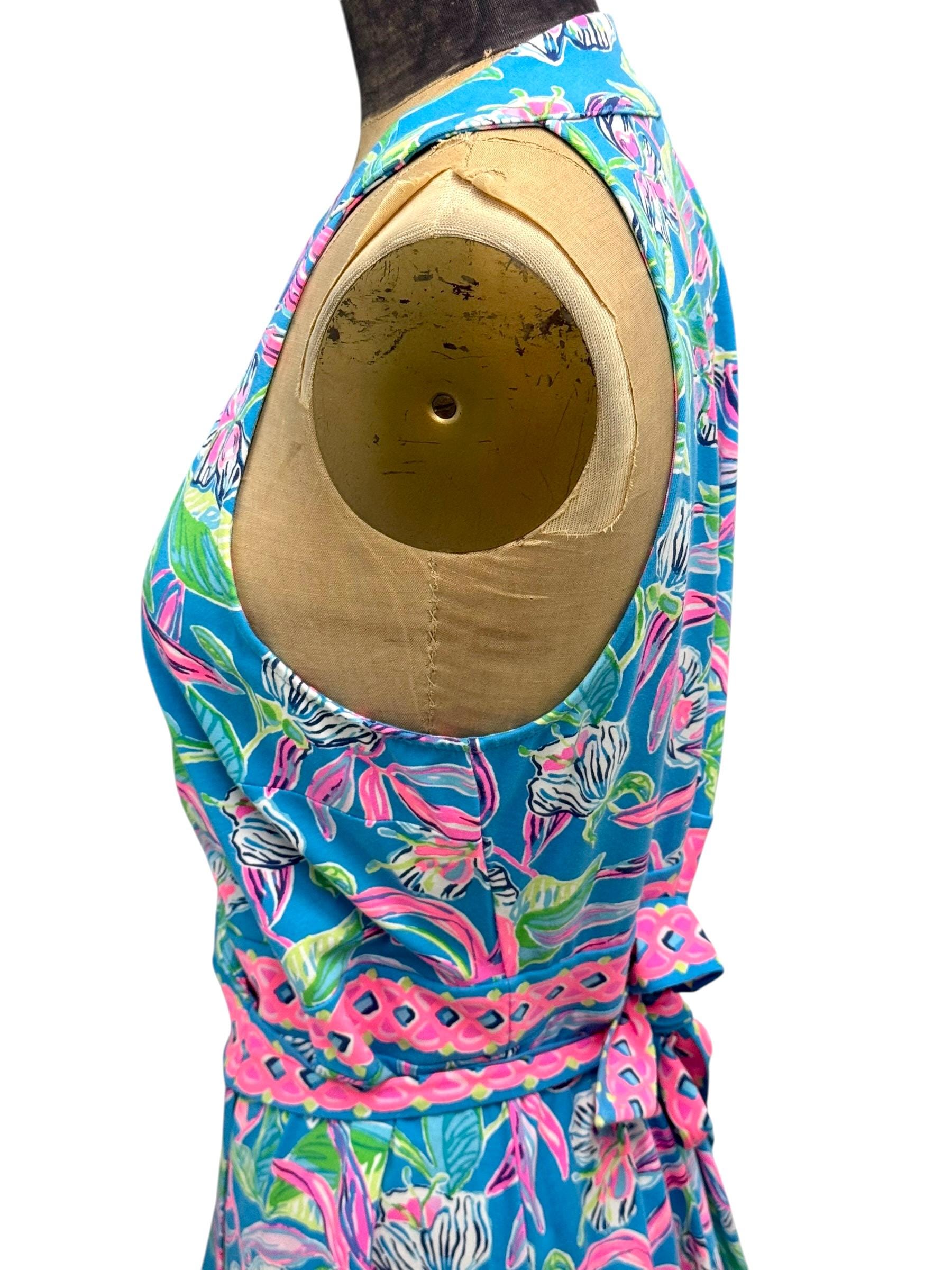 Lilly Pulitzer Clancie Knee Length Wrap Dress Keep on Beleafing Print XL -  Etsy Israel