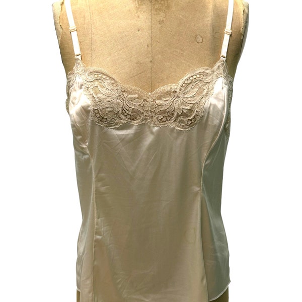 Vintage Wonder Maid Light Pink Camisole Cami Top W. Lace 38