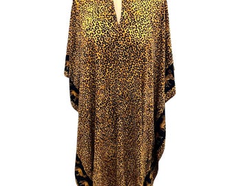 Vintage Rima Leopard Print Kaftan XL