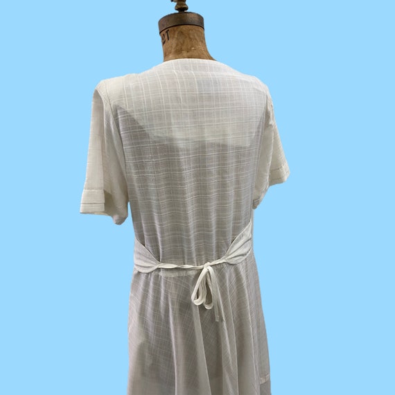 Vintage 1970's White Cotton Summer  Dress By Dian… - image 10