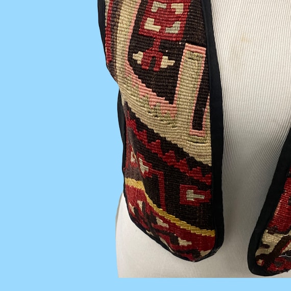 Vintage Patchwork Boho Chic Hippy Style Ladies Ve… - image 4