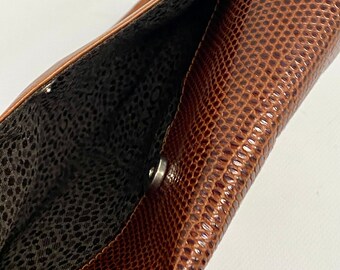 Sac Bandoulière Vintage DESMO En Cuir Rouge - Marque JC Monderer, Occasion Rétro