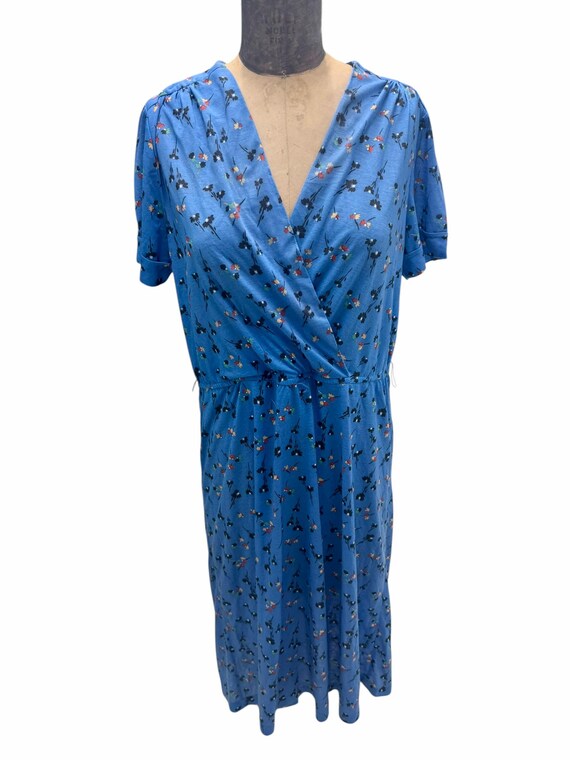 knee length dresses for ladies Floret Midi Dress - Blue main image 1