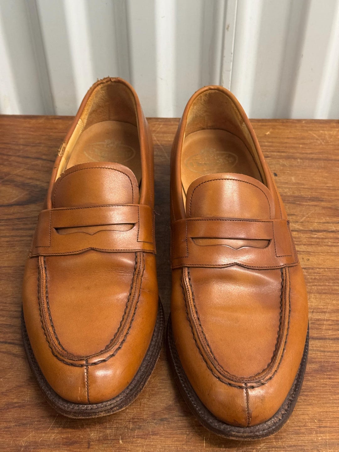 Church\'s English Mens Brown Darwin Leather Penny Loafers Size 90 F93 UK/ US 10 Church main image 4