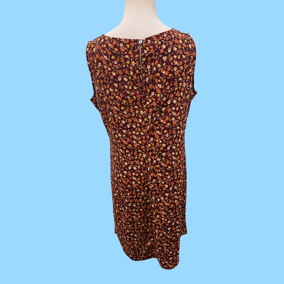 NY & CO Brown Floral Summer Slip Dress Size 10 - image 8