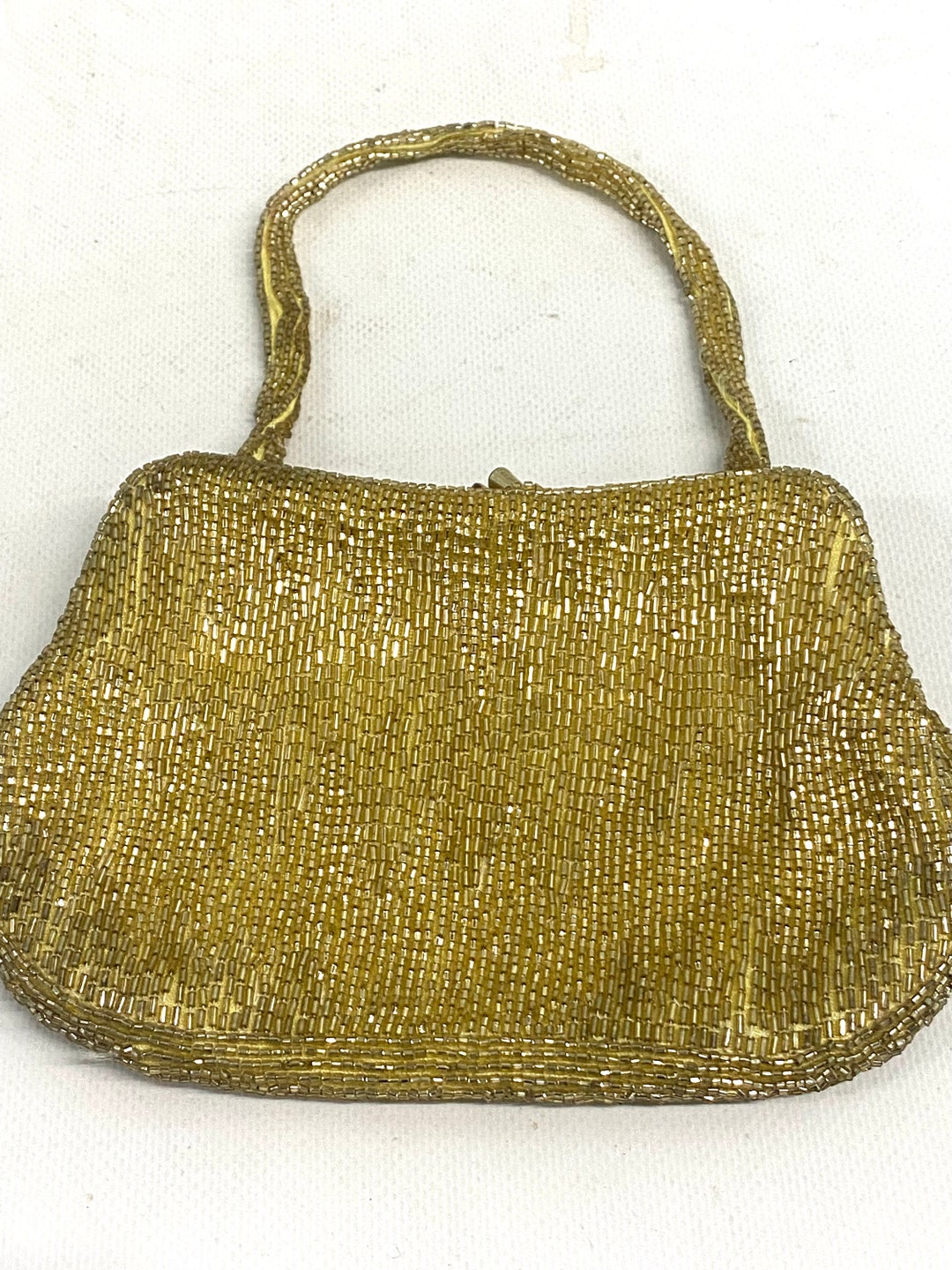Vintage 1960s Walborg Gold Beaded Evening Purse Made in Japan - Etsy