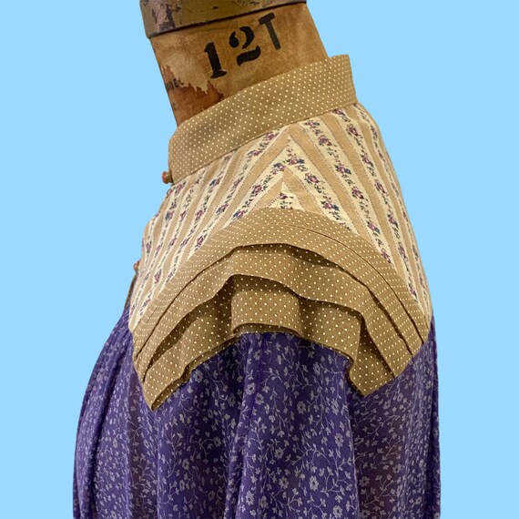 Vintage 70s Boho Chic Act 1 New York Maxi Peasant… - image 4