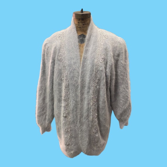 California Long Grey Angora Rabbit Wool 