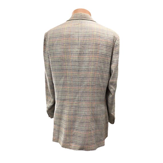 Mens Vintage 1970s Stanley Blacker Pastel Plaid S… - image 7