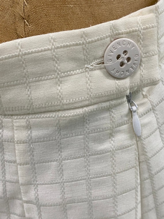 Vintage Givenchy White Cotton Skirt Size 42 US 10… - image 4