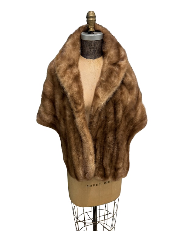 Vintage Mink Fur Stole Small to Medium.