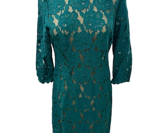 paper dolls green lace dress Scarf-Detail Strapless Gown in Spring Green - 10 main image 1