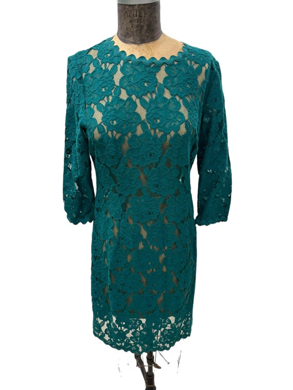 Jonathan Simkhai Guipure Lace Midi Dress H&M Turquoise Lace Midi Dress Size XS Jonathan Simkhai Guipure Lace Midi Dress H&M Turquoise Lace Midi Dress Size XS