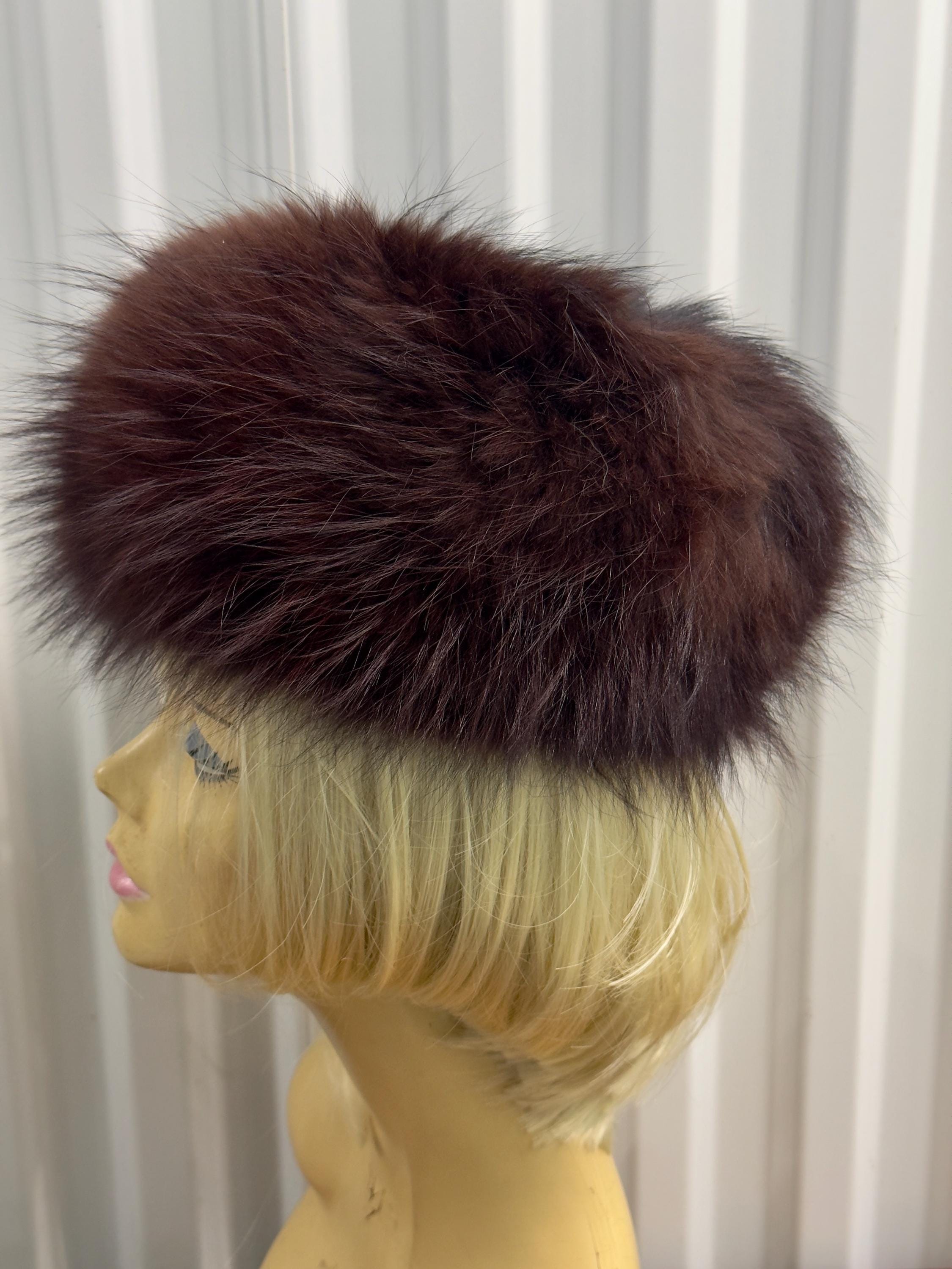 Vintage Brown Fur Hat Macy