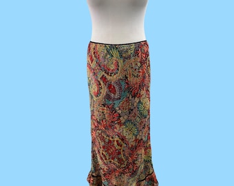 mix nouveau floral maxi skirt