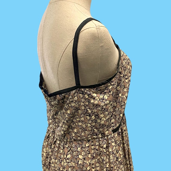 Vintage Cotton Floral Pattern Summer Sun Dress W/… - image 8
