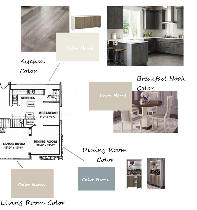 CUSTOM 4 Room Home Color Consultation Etsy