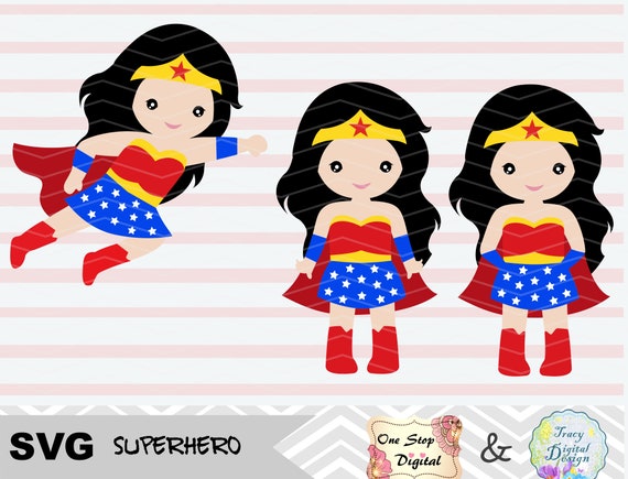 Download Svg File Wonder Woman Svg File Superhero Girl Svg Cut File Etsy