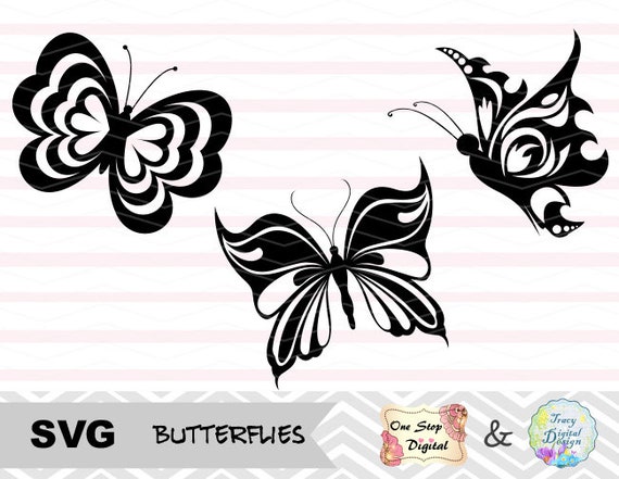 Download Set of 3 Svg File Butterfly Svg File Butterflies ...