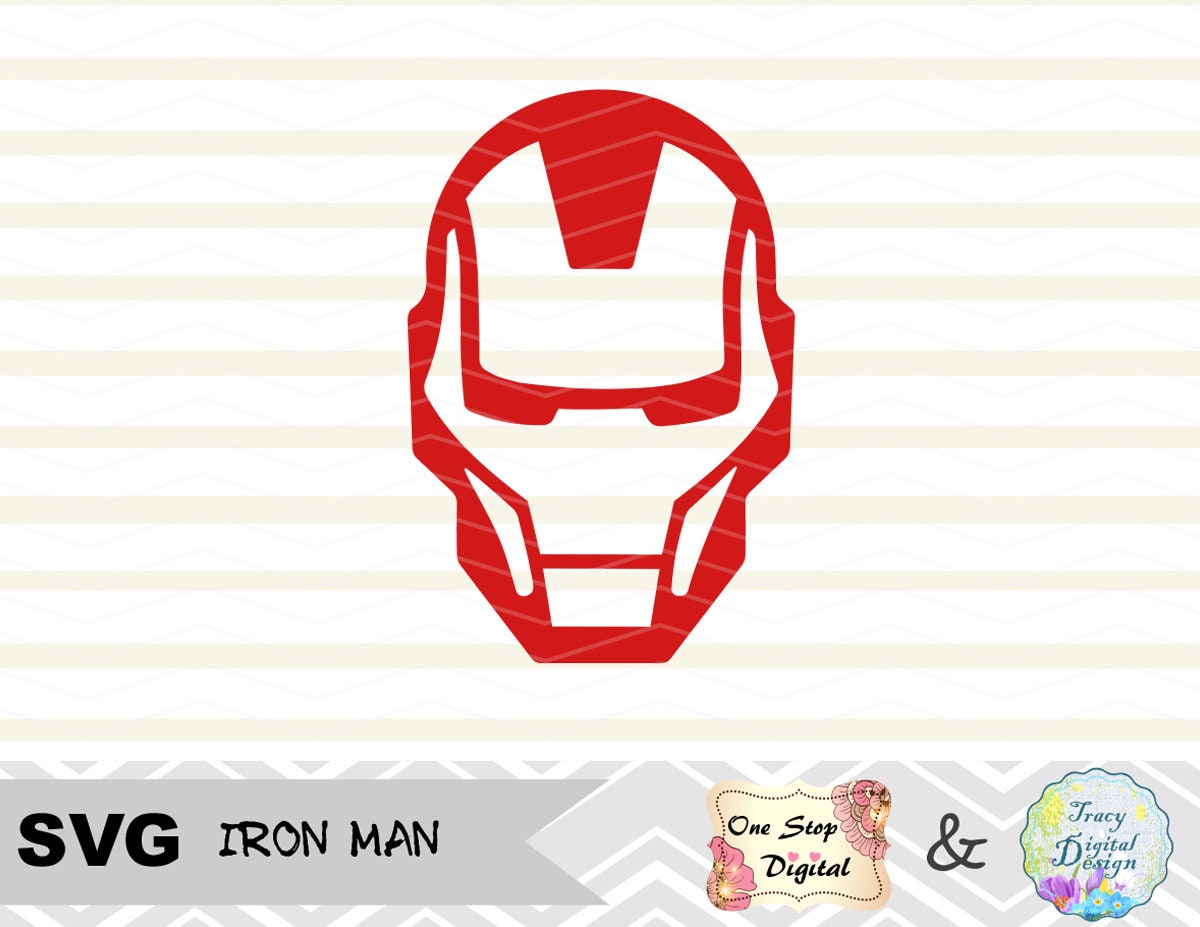 Svg File Iron Man Svg File Iron Man Logo Svg Cut File Iron Etsy