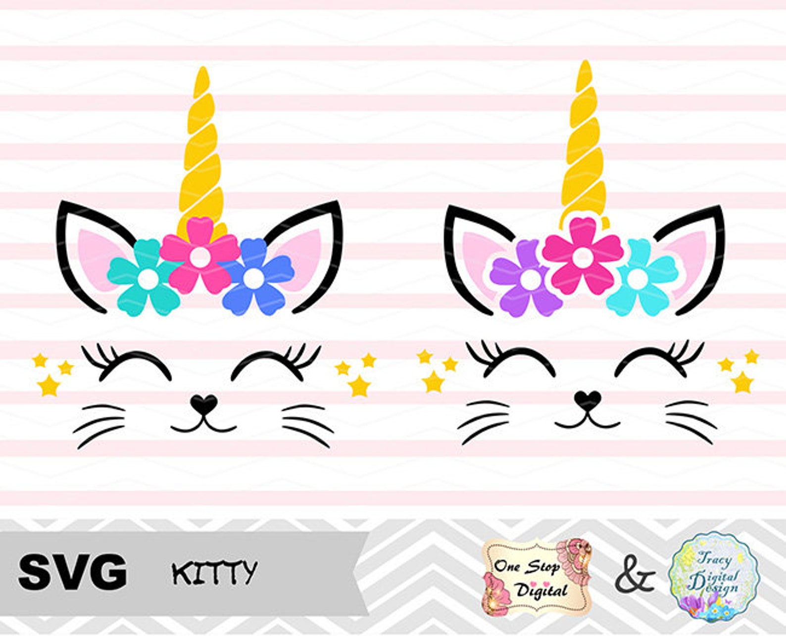 Svg File Cat Svg File Kitty Silhouette Cut File Kat SVG | Etsy