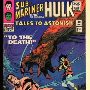 Tales To Astonish #80 June 1966  (1959 1st Series)  2nd Tyrannus, Krang,  Puppet Master.  Sub-Mariner! Hulk!  Vintage Marvel Comics