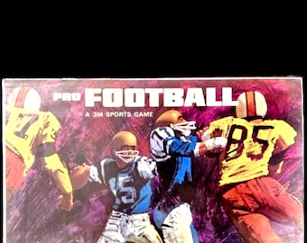 Pro Football Vintage 1966 3M Sports Game -Strategic Plays, Official Rules. A challenging game for football fans of all ages. Super Bowl Time