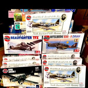 Model Aircraft. Vintage AirFix Model Military Aircraft From Brittan's largest producer of models!
