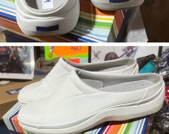 Keds Vintage White Haley Clogs New in the Box NOS Slip On Super Comfortable & Convenient w More Styles at the Best Prices on Keds in decades