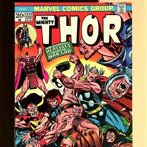Thor #222 Last .20 cent issue. Odin, Pluto Ares!  Cover by Gil Kane and John Romita "Before the Gates of Hell!" Gerry Conway, John Buscema,