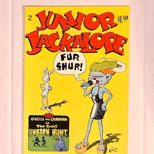 Junior Jackelope  #2 Underground comic Book. Vintage Underground Comix 1980’s