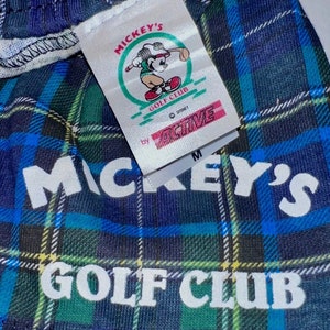 Mickey’s Golf Club Vintage 1990s Pro Shop Stock New w/ Tags 100% Cotton Shorts Classic Plaid Boxer Style Youth M 22&quot; Elastic Waist Dual Tag