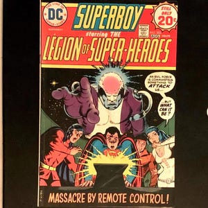 Super Boy #203 Staring The Legion of Super-Heroes (1949-1979 1st Series DC) Nick Cardy Cover. Comic Book published August 1974. DC Comics
