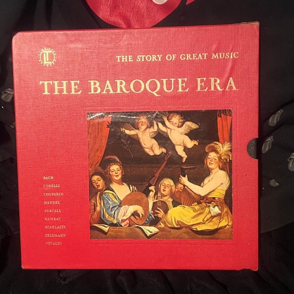 The Baroque Era - Vintage Vinyl 4 Record NM Set w/ Booklets. Purcell, Telemann, Vivaldi-Bach, Corelli, Handel, Couperan, Rameau, Scarlatti +