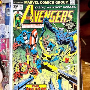 Avengers #144 Feb 1976 "Claws" 1st appearance of Hellcat! George Perez & Mike Esposito art Gil Kane n Frank Giacoia Cover. Steve Englehart