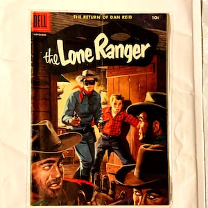 Lone Ranger #101 Nov. 1956 Pre-Code Golden Age Old West Comic Book. Who was that Masked Man? Silver, Tonto. Western Frontier Law & Outlaws