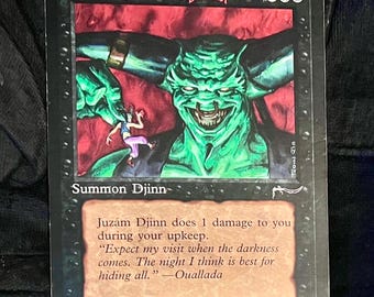 MTG Juzam Djinn Wizards of the Coast MTG - Oversize Cards (6” X 9