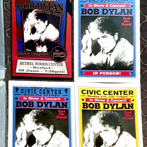 Bob Dylan Concert Tour Posters & Ticket Stubs. Vintage 1999-2003 Bob Dylan Concert Tickets and Official Dylan Concert Tour Posters Available