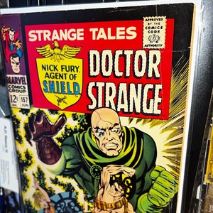 Strange Tales #157 June 1967 The Living Tribunal first appearance! &quot;The End of the Ancient One!&quot; Marie Severin, Herb Trimpe, Jim Steranko